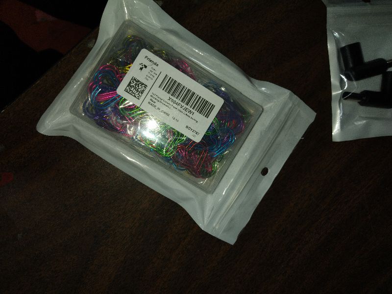 Photo 1 of 105 Pieces Colorful Paper Clips Metal Heart Shaped Paperclips Cute Fancy Multicolor Small Love Shaped Paper Clips Bulk for Office Stationery, School Supplies, Document Note Sorting, Wedding Decoration