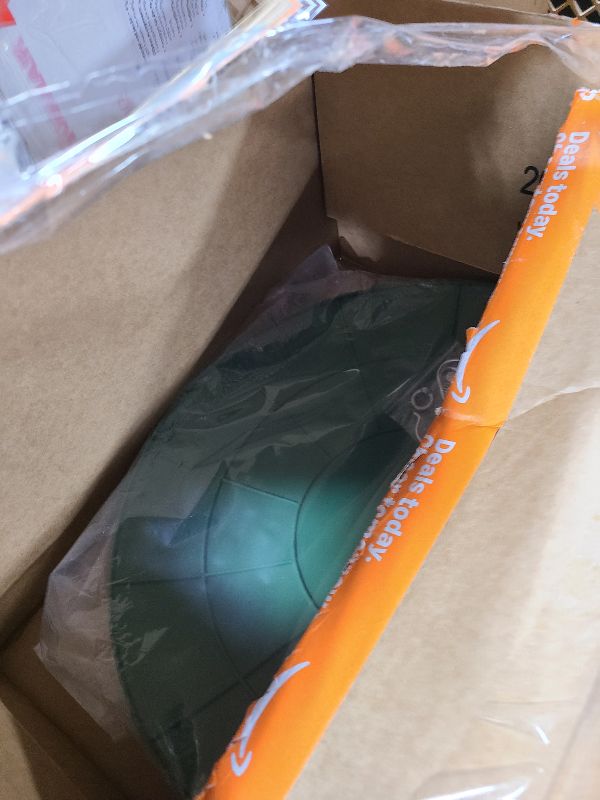 Photo 1 of 19.25-Inch Extra Large Squirrel Baffle,Hummingbird Feeder Shade Dome Cover, Bird Feeder Rain Guard, Hanging Squirrel Proof for Shepherd's Hook Outdoors (Green) 2 Pack