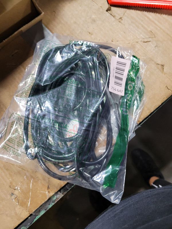 Photo 1 of 16/3 Black 20 FT Extension Cord, Indoor Extension Cord for Laptops, Coffee Makers, Office Home Appliances, 3 Prong Resistant Cable Flexible, 13A 125V 1625W ETL Listed