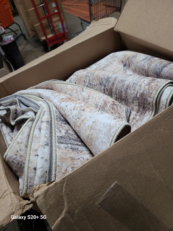 Photo 1 of 10x14 Area Rugs for Living Room, Non Slip Machine Washable Vintage Rugs, Low Pile Lightweight Large Rug for Bedroom, Dining Room, Home Office Beige
1 sustainability feature