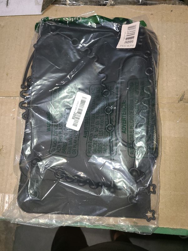 Photo 1 of 2 Pack Baby Silicone Mat, with Suction Base and 8 Stretchable Straps, Seposeve Baby Placemats, Activity Mat for Infants to Toddlers, Keeps Babies Essentials Off The Floor, 2 Balck