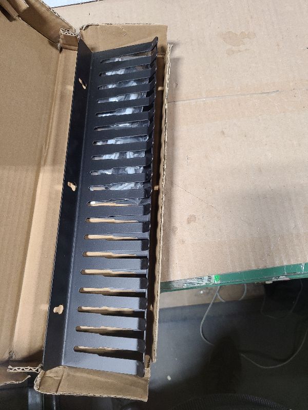 Photo 1 of 2-Pack Wall Mountable Cable Hanger and Organizer, 19 Slots 5.5-9.5mm Heavy-Gauge Steel Cord Rack with Mounting Screws for Audio/Guitar/XLR Cables, Studio & Office Cord Management