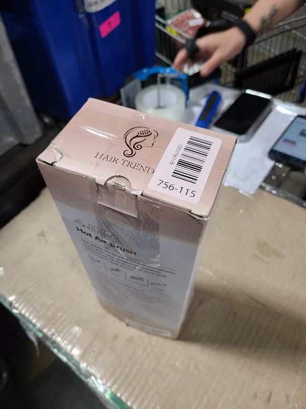 Photo 1 of 1.5 Inch Barrel (2.8’’ Plus Bristles) Dual Voltage(110~250V) Round Brush Blow Dryer, Hair Dryer Brush with European Plug Adapter, 4-in-1 Negative Ionic One Step Volumizer Dryer