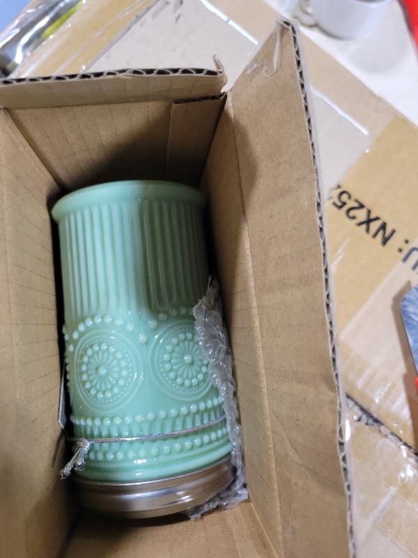 Photo 1 of 
Tablecraft Sugar Shaker with Stainless Steel Top, 3.0625" x 5.75", Green