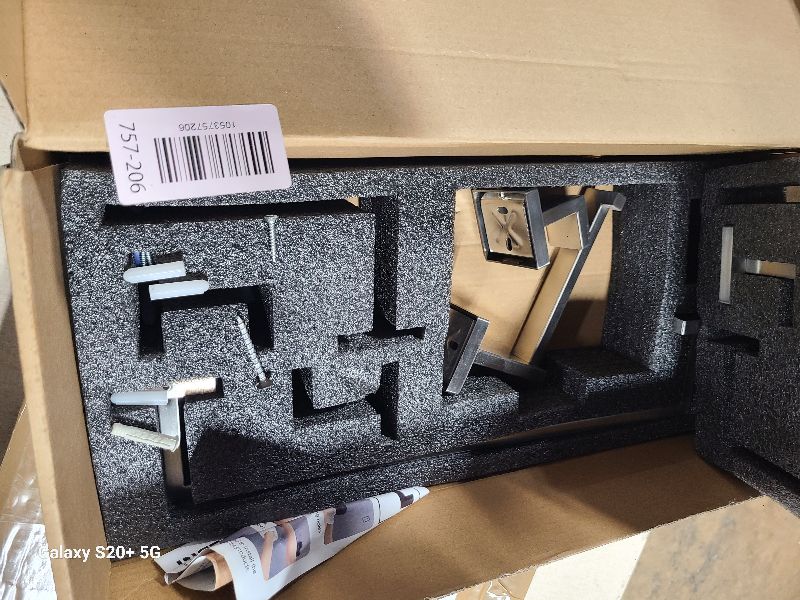 Photo 1 of 10-Piece Brushed Nickel Bathroom Accessory Set Including - 16" Hand Towel Holder - Toilet Paper Holder - Towel Ring - Robe Towel Hook.