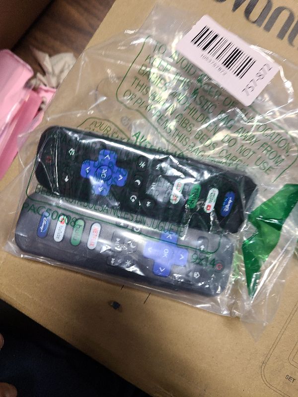 Photo 1 of (Pack of 2) Replacement for Roku TV Remote Control, Compatible with TCL Roku/Hisense Roku/Onn Roku/Roku Built-in Smart TVs. (Not Compatible with Roku Sticks or Box). 1 Year Warranty.