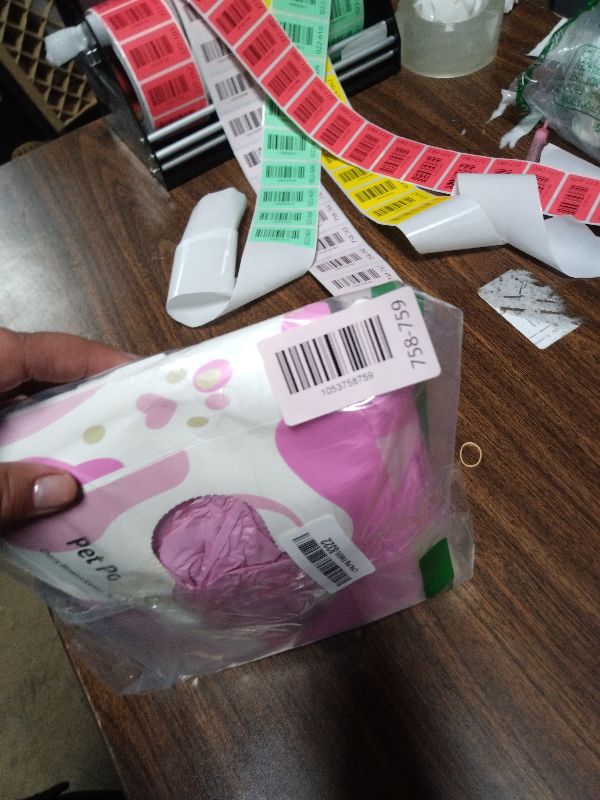 Photo 1 of 125 Count Cat Poop Bags Cherry Blossom Scented with Handles, Disposable Litter Bags for Pet Poop, Dog Kitty Waste Bags Extra-Thick Easy Tie Leak-Proof Strengthen, Pink