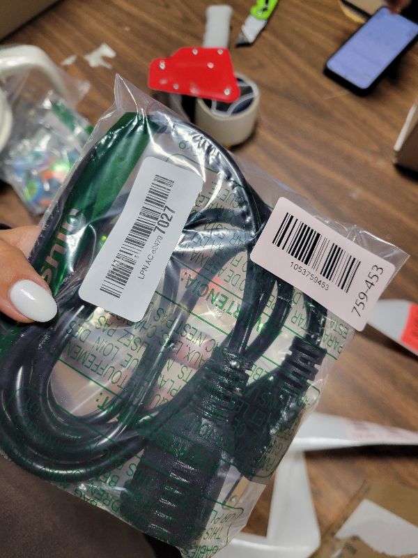 View 2 of 16/3 Black Extension Cord 6 FT Indoor, Short Extension Cord for Laptops, Coffee Makers, Office Home Appliances, 3 Prong Small Resistant Cable Flexible, 13A 125V 1625W ETL Listed
