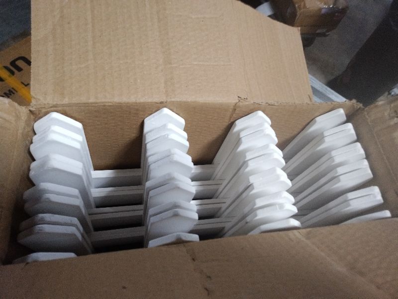 Photo 1 of 10 Pack Wooden Christmas Tree Fence,Extre Height 16” Christmas Tree Gate, White Fence for Cat, Small Dog, Suit for New Year Decoration