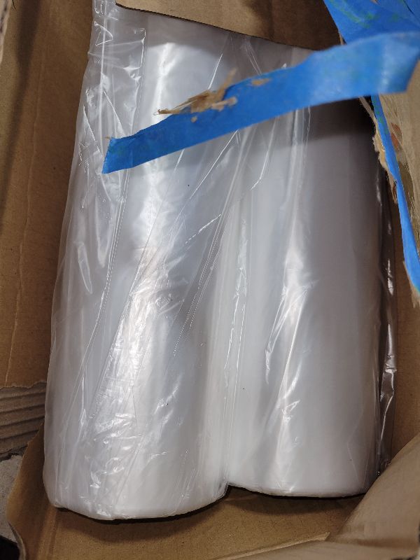 Photo 1 of 12" x 20" Clear Plastic Produce Bag on a Roll, Food Storage Bags for Vegetables, Bread, Fruits and Meat, Easy To Tear, Continuous Roll- 350 Bags/Roll - [2 Rolls]