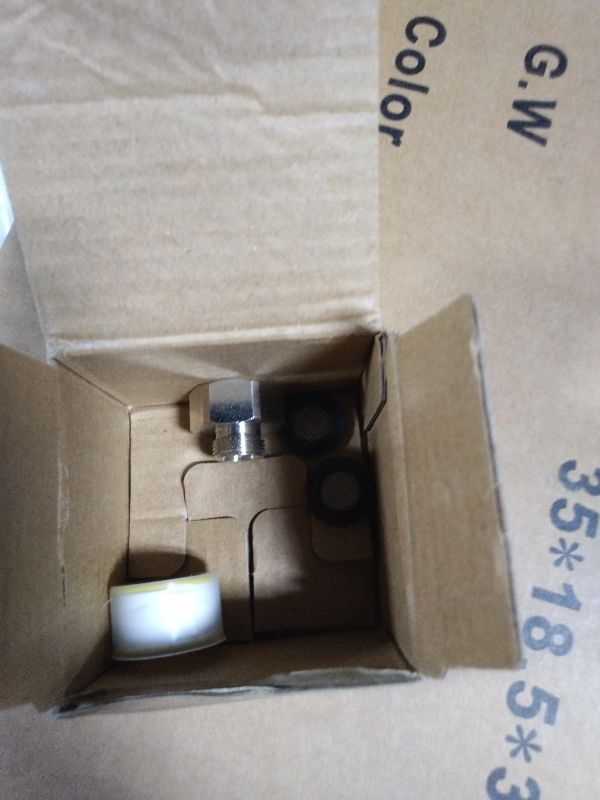 Photo 1 of 1/2 Female to 3/8 Male Adapter,Brass water line Adapter Reducer for Kitchen/Bathroom Faucet Supply Lines, Leak-Proof compression pipe fitting Connector with Rubber Washers & PTFE tape?2-PCS?
