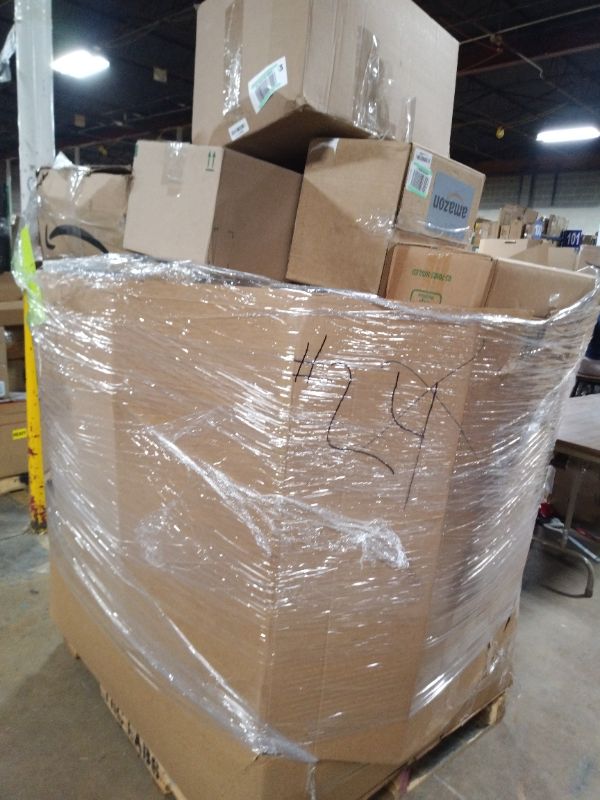 Photo 1 of AS IS GENERAL MERCHANDISE 
PALLET ROUGHLY 6O ITEMS
