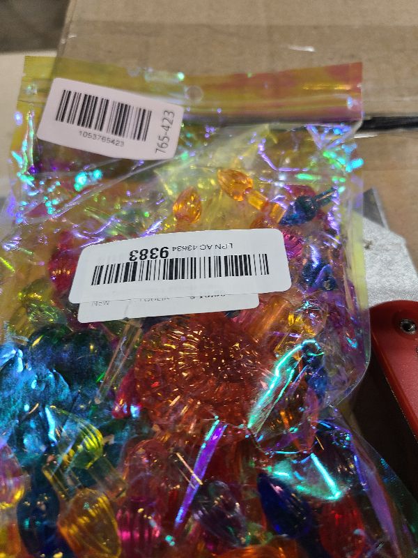 Photo 1 of 110Pcs in 10 Colors Ceramic Christmas Tree Replacement Lights - Plastic Bulbs Pegs, Included Angel Topper/Heart Top/Cross Stars/Egg/Turkey/Skeleton Hand/Clover.