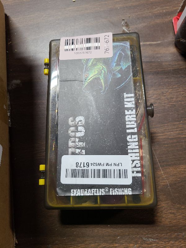 Photo 1 of ??????????? Fishing Gear Fishing Lures Kit 147Pcs Tackle Box Minnow Crankbait Spinnerbaits VIB Jigs Hooks Paddle swimbaits Spoon Jigs, Weights Accessories Bass Lure Fishing Bait Gifts