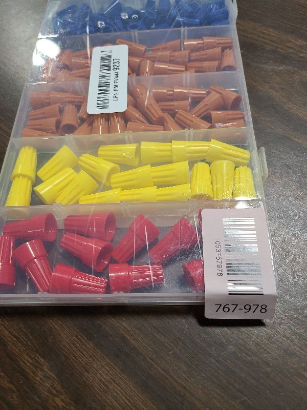 Photo 1 of 180 PCS Wire Connectors, Insulating Insert Twist Electrical Wire Connectors with Spring, Portable Wire Caps for Quick Connection, Colorful Wire Caps Electrical