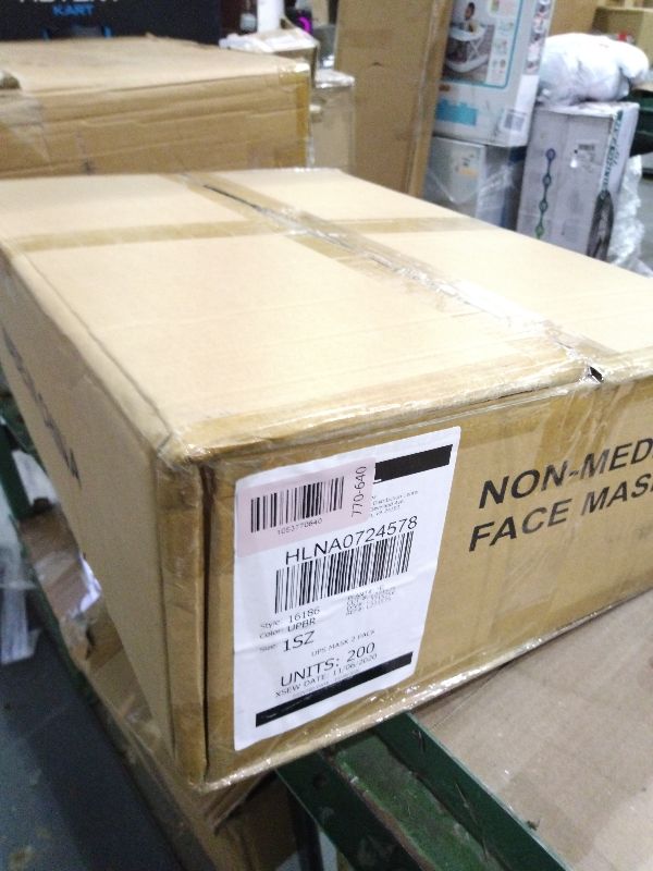 Photo 1 of 200 Non-medical Washable Facial Masks, Brown