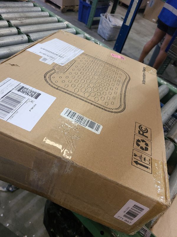 Photo 1 of Vibration Plate Exercise Machine for Lymphatic Drainage, 400 Lbs Capacity Whole Body Vibrating Plate Workout with Fitness Resistance Bands, Max Vibrating Frequency 250/Min for Weight Loss