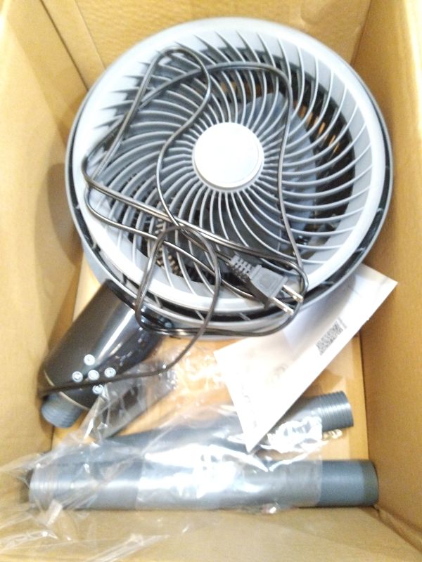 Photo 1 of 100ft CirculAir Oscillating Standing Fan for Bedroom, Quiet Pedestal Floor Fan with 17"-37.8" Adjustable Height, AC Motor, Ultra Quiet 36-50dB, Touch & Remote Control, 3 Speeds, 12H Timer