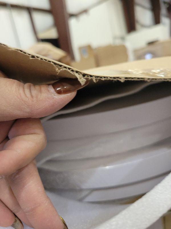 Photo 1 of 15.8 Inch Dimmable LED Flush Mount Ceiling Light, 32W, 3480LM, 3000K/3700K/4000K/5000K/6000K, Round Flat Panel Low Profile Ceiling Light Fitures for Hallway, Kitchen, Bedroom, 4PK White