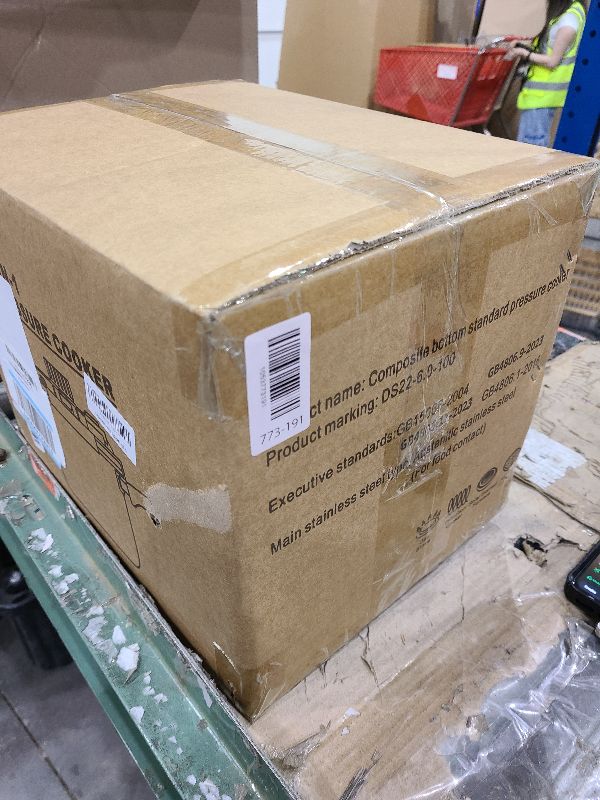 Photo 1 of 18/8 Stainless Steel Pressure Cooker 6.3 Quart, [One-Hand Locking] Olla de Presion, [3-In-1] Pressure Cooker, Includes Glass Lid & Steamer, Induction Compatible, Gas Stovetop Compatible