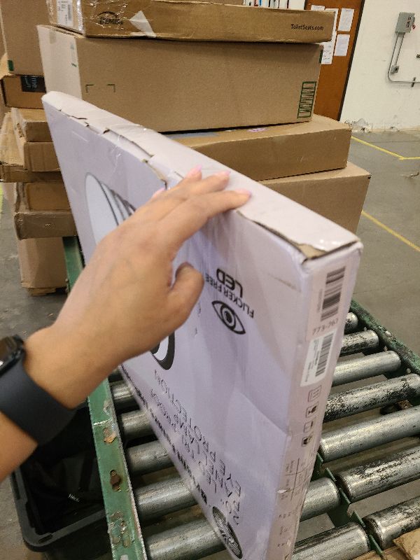 Photo 1 of 1Pack 20 Inch Large LED Flush Mount Ceiling Light, 40W,4350LM, 3000K/4000K/6000K CCT Selectable,Black Round Flat Panel Light Low Profile Ceiling Light Fitures for Hallway, Kitchen, Bedroom, Office