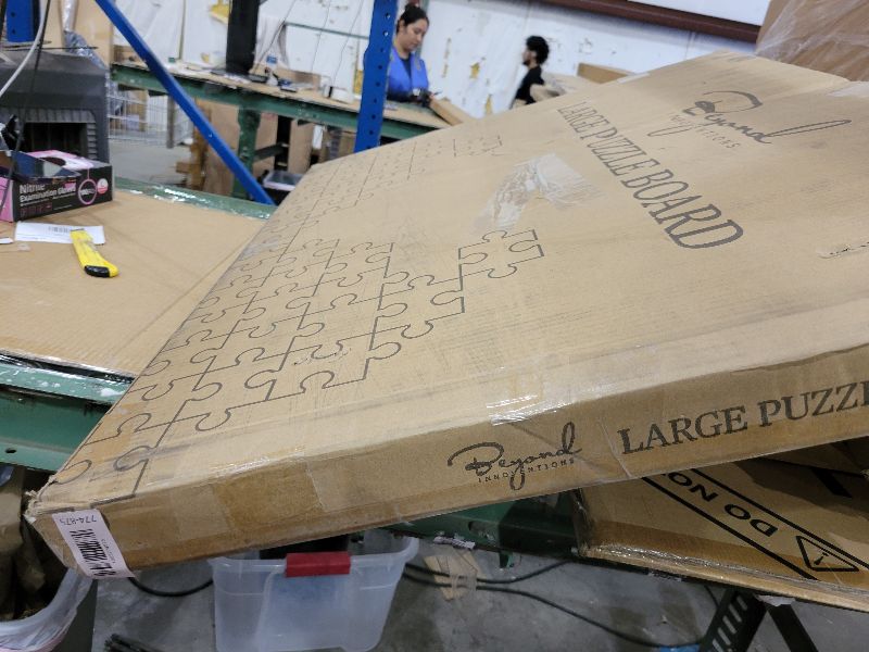 Photo 1 of 1500 Piece Wooden Jigsaw Puzzle Board - 6 Drawers, Preassembled Rotating Puzzle Table | 35” X 28” Jigsaw Puzzle Board | Puzzle Cover Included - Portable Tables for Adults and Kids