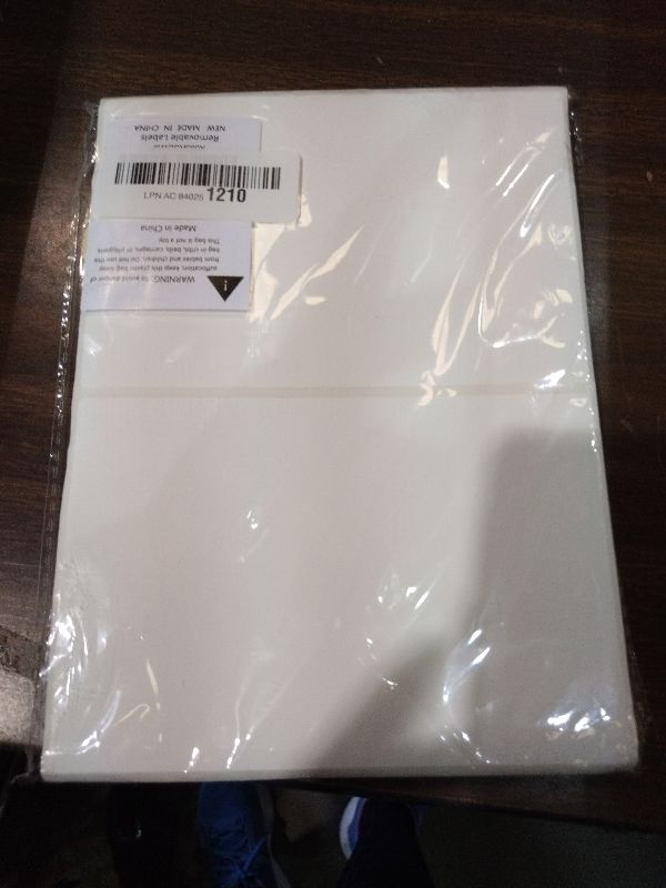 Photo 1 of 150 Pcs Labels for Storage Bins, 6 X 4 Inch Removable Labels for Storage Bins, Tear Resistant No Residue Storage Bin Label, Matte White Blank Box Label for School, Home, Business