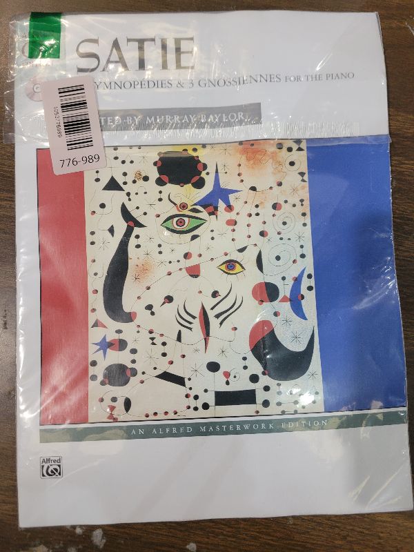 Photo 1 of 3 Gymnopédies & 3 Gnossiennes: Book & CD (Alfred Masterwork CD Edition)