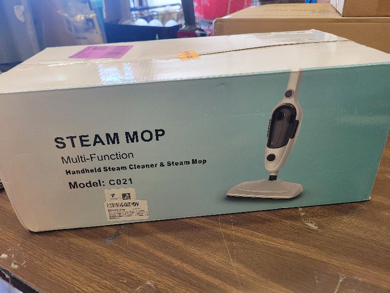 Photo 1 of 11-in-1 Steam Mop, Powerful Handheld Steam Cleaner for Home with 23FT Cord &15.2 OZ Water Tank, 3 Steam Modes MultiPurpose Steam Mop for Hardwood Floors, Clothes, Tile, Windows, Carpet