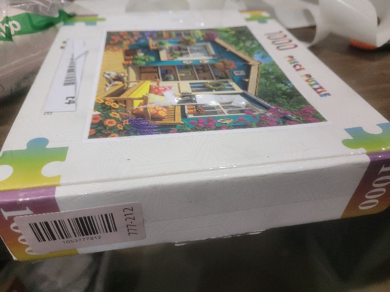 Photo 1 of ?Artipuz Jigsaw Puzzles for Adults 1000 Pieces - Countryside Flower House, 27.6" x 19.7" – Stress Relief & Cognitive Challenge, Ideal Mindfulness Gift for Family Game Night, Artistic Wall Decor