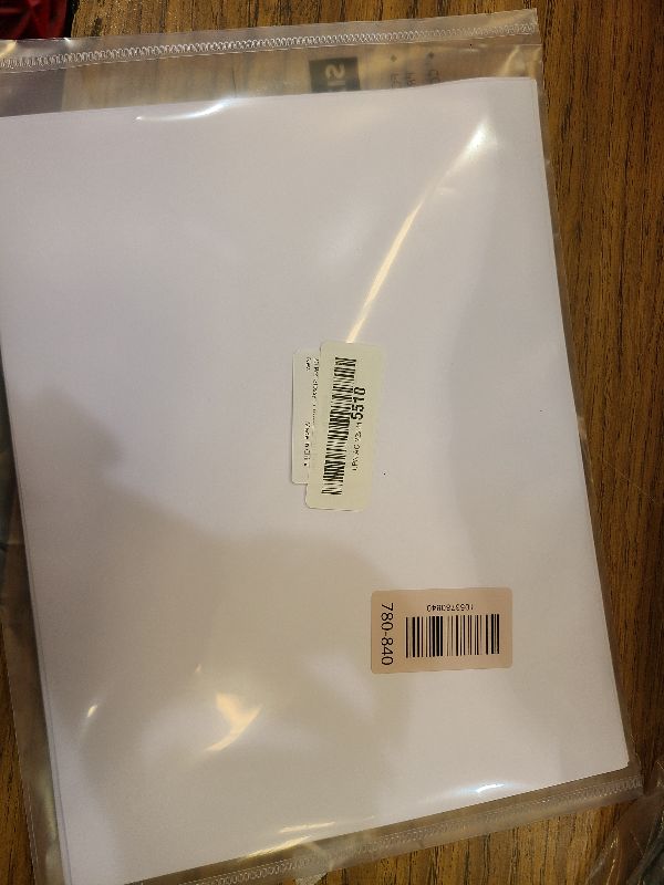 Photo 1 of 20 PCS Sticker Paper for Inkjet Printer, Printable Vinyl Sticker Paper Dries Quickly Vivid Colors, 8.5"x11" Tear Resistant Printable Vinyl, Glossy White, Inkjet & Laser Printer