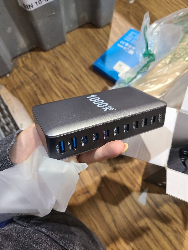 Photo 1 of 1000W USB C Fast Charger Block, 10 Port USB Charging Station, GaN ? Pro 140W PD PPS Port for Multiple Devices,Laptop Wall Charger Compatible with DELL, HP, MacBook Pro,iPhone17/16 pro,Galaxy S24.
