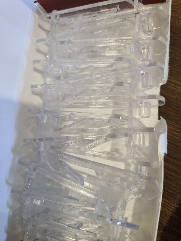 Photo 1 of 20 PCS Locking Shelf Pegs 5mm*3/4" Plastic Clear Shelf Pins & Pegs for Kitchen Cabinets, Bookcases, Wardrobe Transparent Plastic Shelf Support Pins, Compatible with Standard 5mm Holes