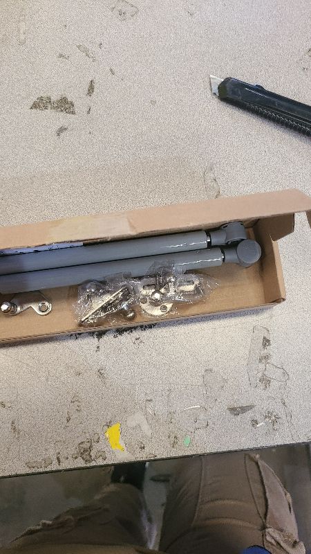 Photo 1 of 2 Pack Soft Close Toy Box Hinges for Heavy Curved, Round, Arched and Flat Lids - HBL' 150N Gas Strut Spring Safety Hinges to Slow Down and Slow Close, Also Works for Flat Lids.