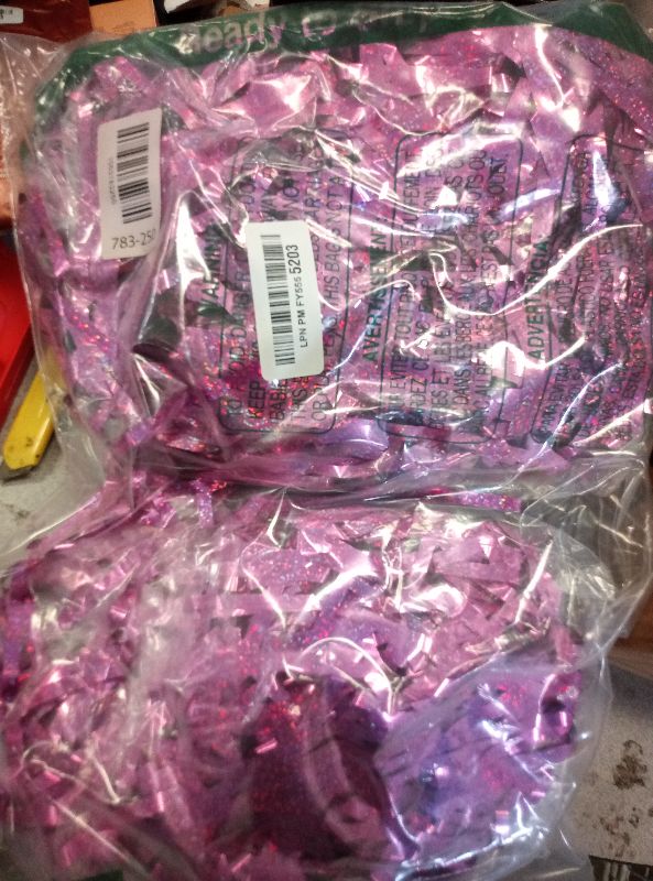 Photo 1 of 2 Pack Glitter Pink Backdrop, 3.28 FT x 7.05 FT Birthday Party Decorations, Laser Pink Fringe Curtains Foil Streamer Tinsel, Pink Curtains Photo Backdrop Happy Birthday Valentines Day Backdrop
