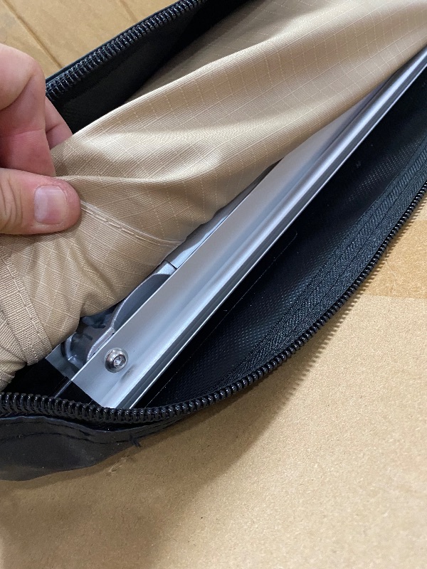 Photo 1 of *********************missing hardware***************
SAMOUT Vehicle Awning, 6.6ft x 10ft, Rooftop Pullout Ripstop UPF50+ Side Awning, Reinforced Hinges & Poles for Jeep/SUV/Truck/Van