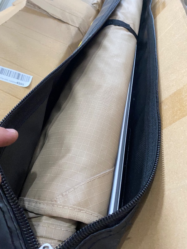 Photo 1 of *********************missing hardware***************
SAMOUT Vehicle Awning, 6.6ft x 10ft, Rooftop Pullout Ripstop UPF50+ Side Awning, Reinforced Hinges & Poles for Jeep/SUV/Truck/Van