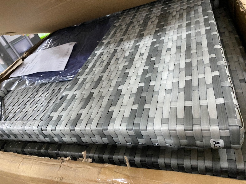 Photo 1 of **************PARTIAL ITEM, THIS IS ONLY 1 BOX IN A MULTI BOX SET**********************
Pamapic 7 Piece Outdoor Sectional Sofa Set, All-Weather Patio Furniture with Washable Cushions, Waterproof Gray Rattan Wicker Conversation Set for Backyard, Poolside,