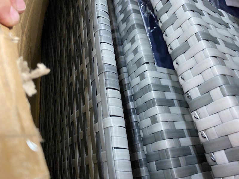 Photo 1 of **************PARTIAL ITEM, THIS IS ONLY 1 BOX IN A MULTI BOX SET**********************
Pamapic 7 Piece Outdoor Sectional Sofa Set, All-Weather Patio Furniture with Washable Cushions, Waterproof Gray Rattan Wicker Conversation Set for Backyard, Poolside,