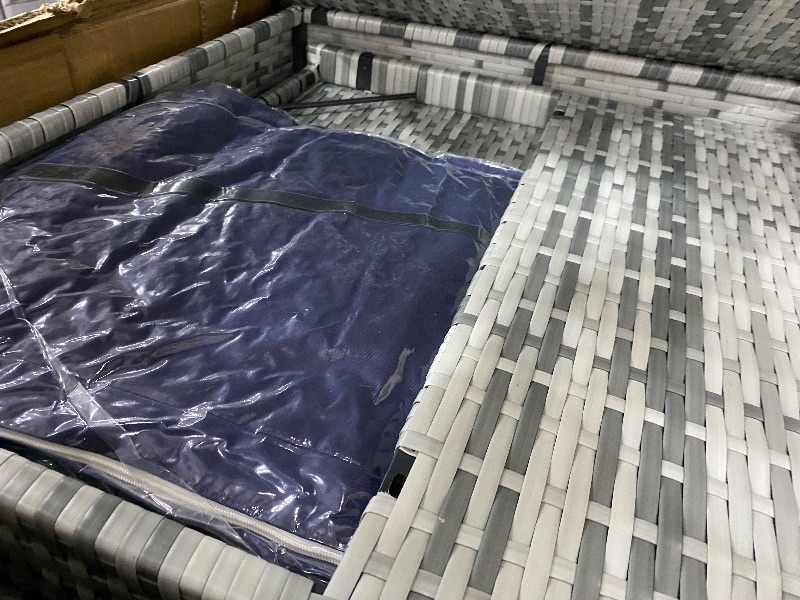 Photo 1 of **************PARTIAL ITEM, THIS IS ONLY 1 BOX IN A MULTI BOX SET**********************
Pamapic 7 Piece Outdoor Sectional Sofa Set, All-Weather Patio Furniture with Washable Cushions, Waterproof Gray Rattan Wicker Conversation Set for Backyard, Poolside,