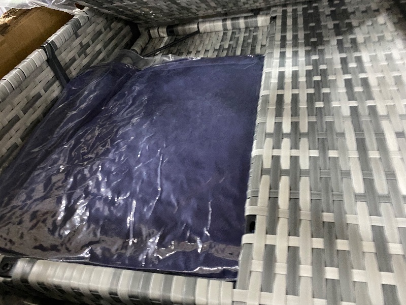 Photo 1 of **************PARTIAL ITEM, THIS IS ONLY 1 BOX IN A MULTI BOX SET**********************
Pamapic 7 Piece Outdoor Sectional Sofa Set, All-Weather Patio Furniture with Washable Cushions, Waterproof Gray Rattan Wicker Conversation Set for Backyard, Poolside,