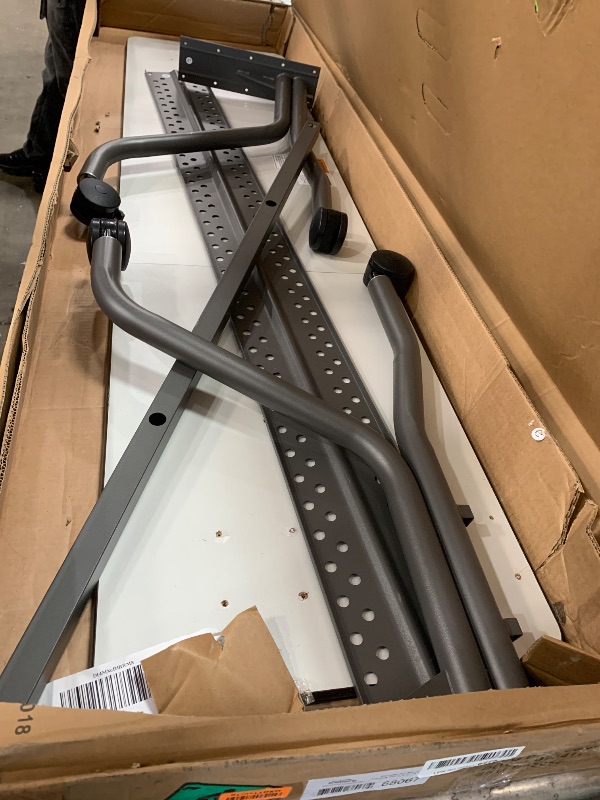 Photo 1 of ***********************Missing hardware/Minor damage***********************
Iceberg Officeworks Mobile Training Table with Two Locking Wheels, Gray and Charcoal, 72" L x 18" W x 29" H