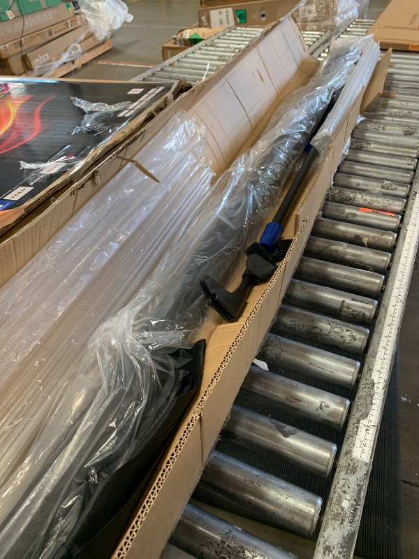 Photo 1 of ***PARTS ONLY***Pyle Projector Screen with Stand - 100-Inch Floor Standing Portable Fold-Out Rollup Matte for Projection, Includes Tripod, Great for Indoor/Outdoor Presentation, Quick Assembly