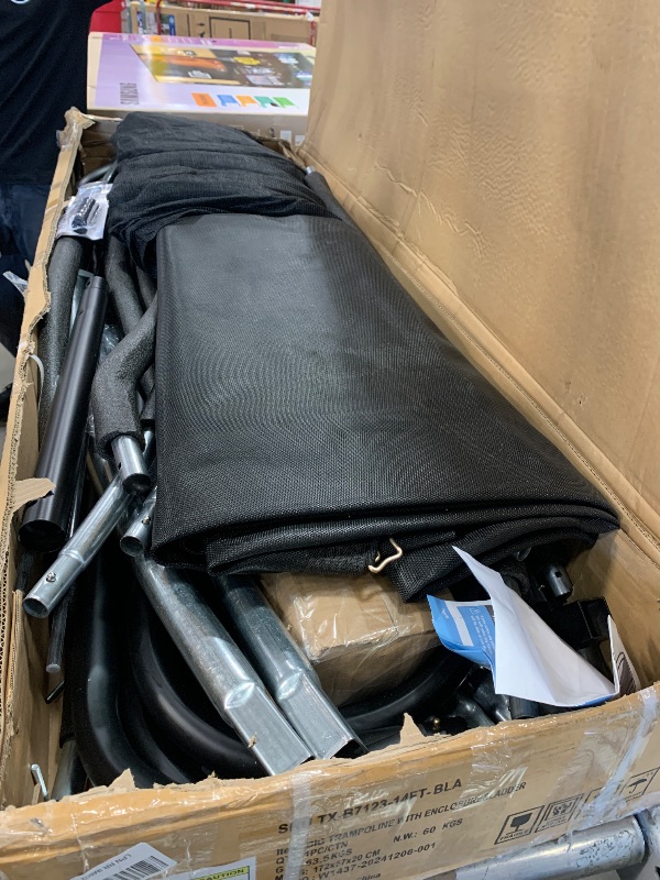 Photo 1 of **PARTS ONLY*** Kiivakii Trampoline 14FT 15FT 16FT, Outdoor Recreational Trampolines for Kids and Adults, Big Round Trampoline with Net & Ladder, Backyard Trampolines for Outdoor Playing, ASTM, Black