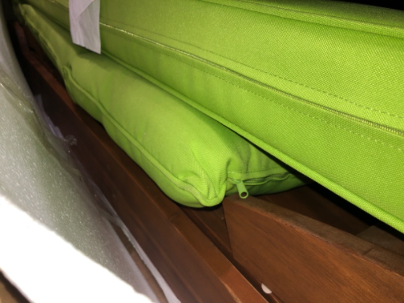 Photo 1 of *********************has some minor damage to the wood****************
Christopher Knight Home Serene Outdoor Expandable Daybed with Cushions - Acacia Wood - Teak/Light Green/Khaki