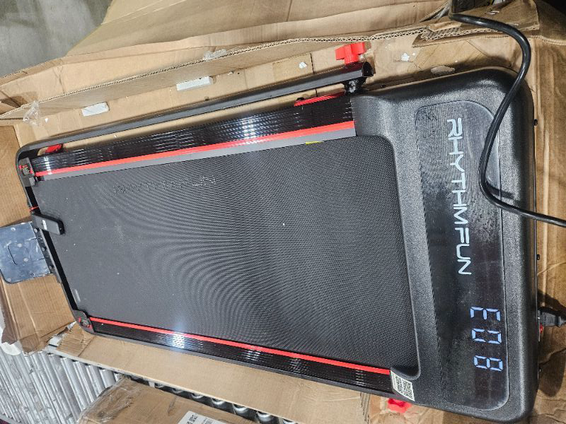 Photo 1 of ** FOR PARTS ONLY, DIPLAYUS E8 ERROR CODE ** RHYTHM FUN Walking Pad Treadmill with Incline, 8% Incline Walking Treadmill, 300 lbs Foldable Treadmills with Handles for Home Office Use, Under Desk Compact Walking Pad