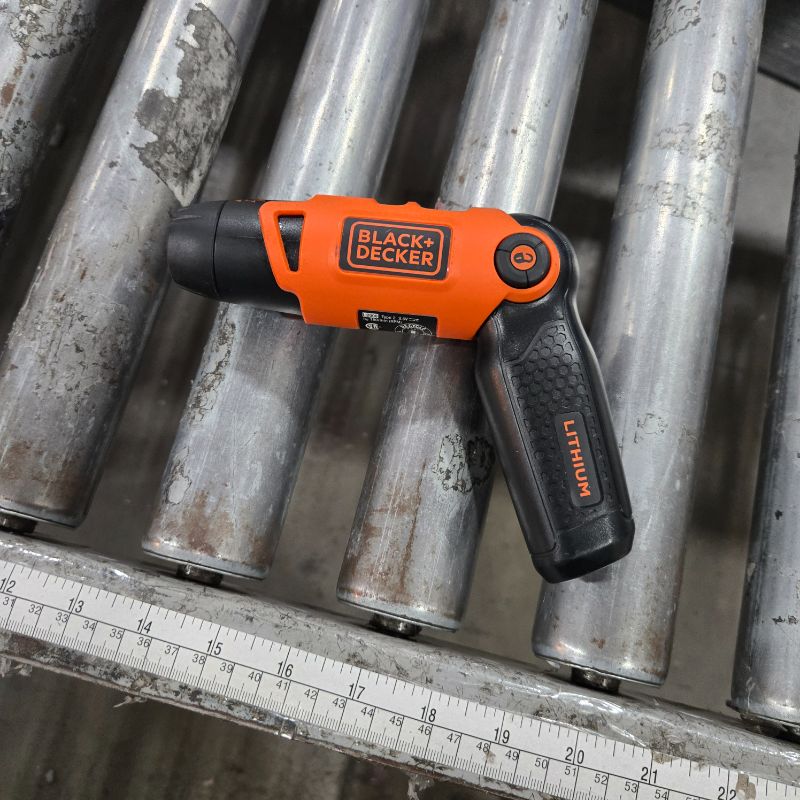 Photo 1 of ***ONLY THE SCREWDRIVER*** BLACK+DECKER Electric Screwdriver, Cordless, 180 RPM, 3.6V, Spindle Lock with Pivoting Handle