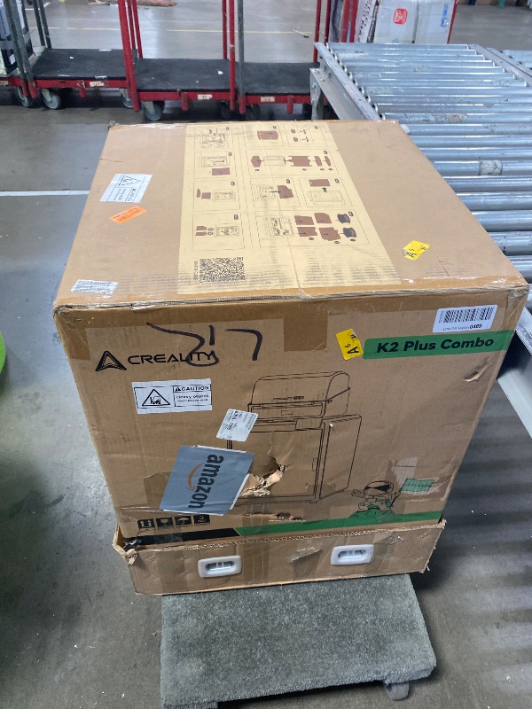 Photo 1 of (for parts, missing) Official Creality K2 Plus Combo 3D Printers, Multicolor Printing Machine Up to 16 Colors, 600mm/s High-Speed Printing, Dual AI Camera for Monitoring, 350x350x350mm Build Volume