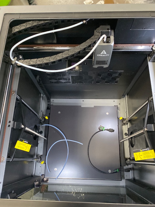 Photo 1 of (for parts, missing) Official Creality K2 Plus Combo 3D Printers, Multicolor Printing Machine Up to 16 Colors, 600mm/s High-Speed Printing, Dual AI Camera for Monitoring, 350x350x350mm Build Volume