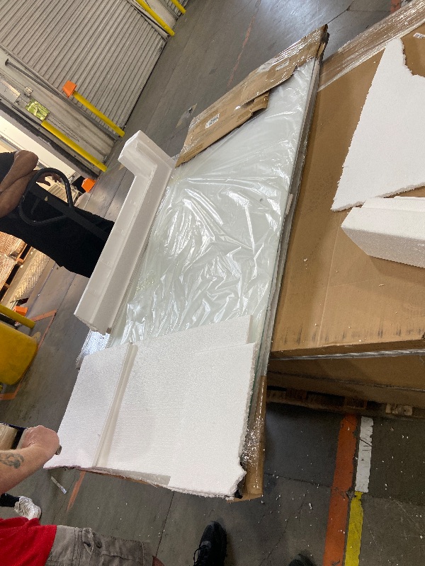 Photo 1 of ***ONLY 2 GLASS DOOR
30 in. W x 72 in. H Fixed Frameless Shower Doors Corner Shower Enclosure Clear Glass in Chrome